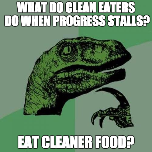 clean eating meme